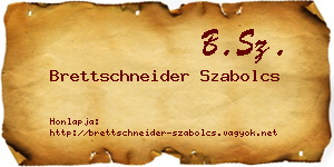 Brettschneider Szabolcs névjegykártya